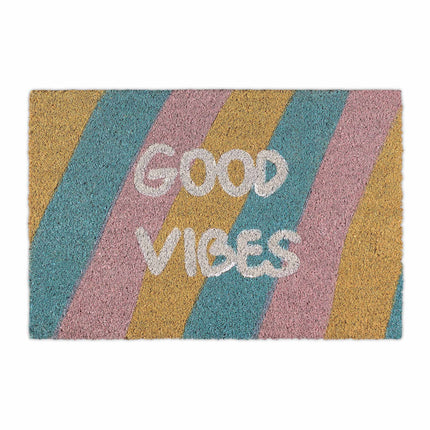 Door mat coconut fiber "Good vibes"