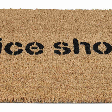 Door mat coconut fiber "Nice shoes"