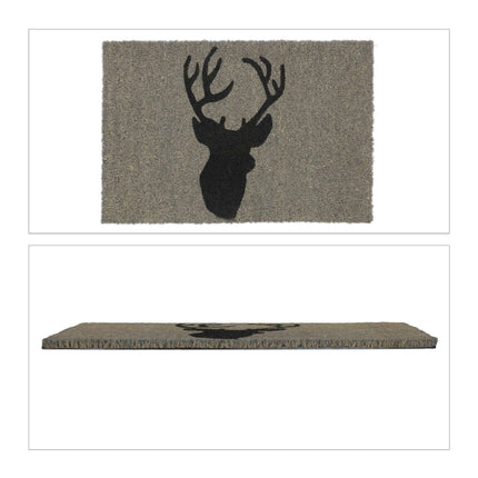 Door mat coconut fiber deer head
