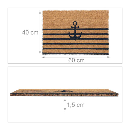 Doormat coconut fiber with anchor