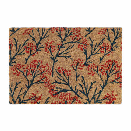 Door mat coconut fiber with branch pattern