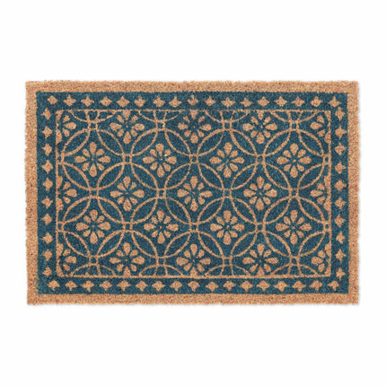 Doormat coconut fiber with floral design