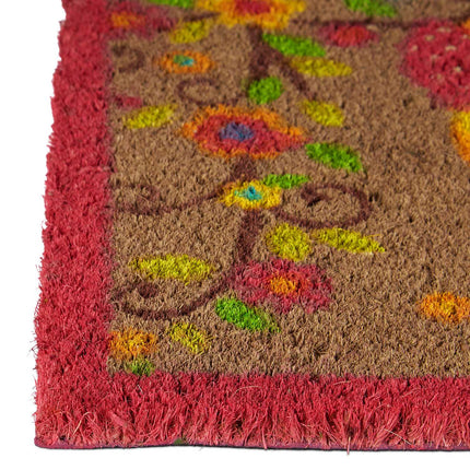 Doormat coconut fiber with owl 40x60 cm