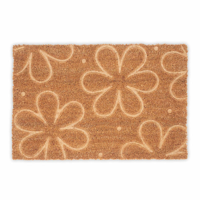 Door mat coconut flowers