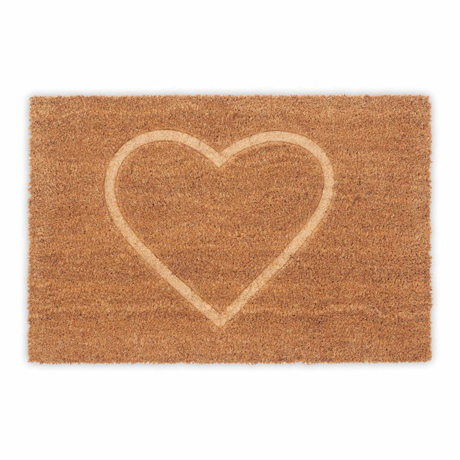 Door mat coconut heart