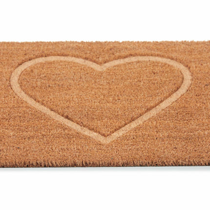 Door mat coconut heart