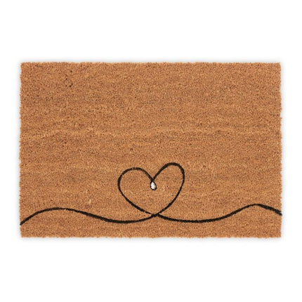 Door mat coconut heart