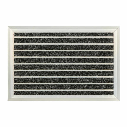 Doormat in aluminum black