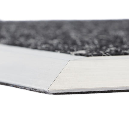 Doormat in aluminum black