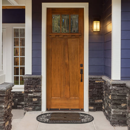 Door mat in cast iron