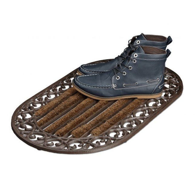 Door mat in cast iron