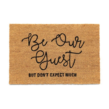 Doormat in coconut "Be Our Guest