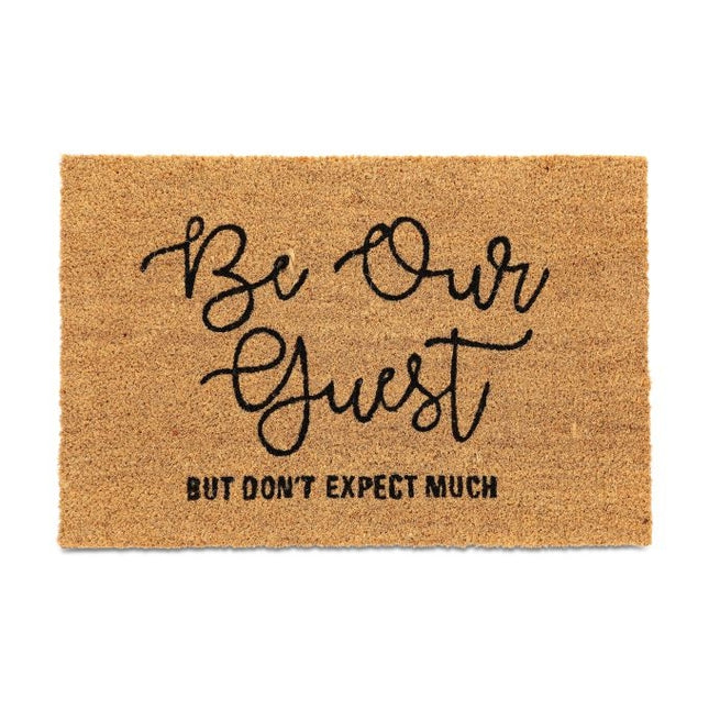 Doormat in coconut "Be Our Guest