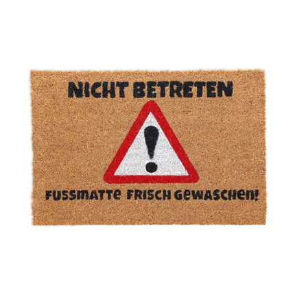Door mat in coconut "Do not enter."