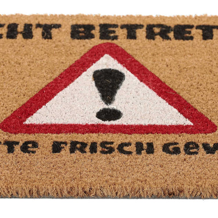 Door mat in coconut "Do not enter."