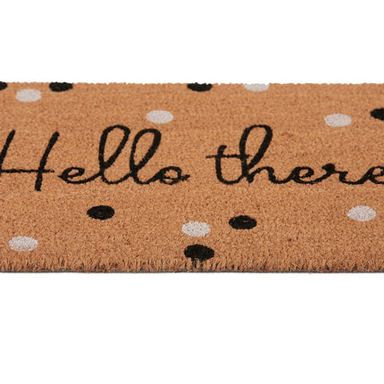 Door mat in coconut "Hello there"