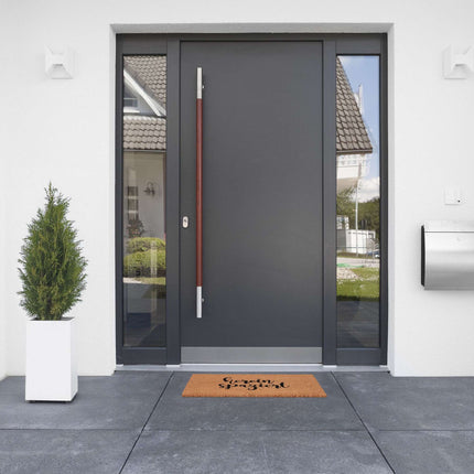 Door mat in coconut Hereinspaziert