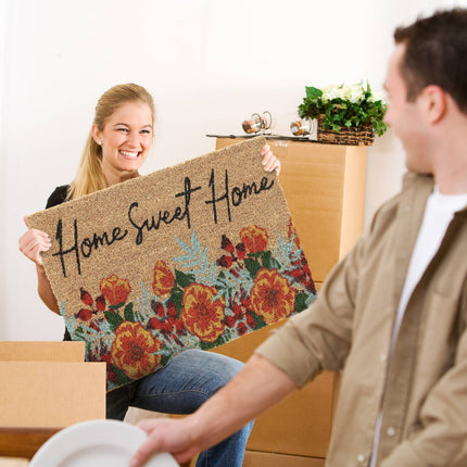 Door mat in coconut Home Sweet Home