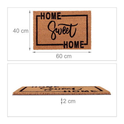 Door mat in coconut Home Sweet Home