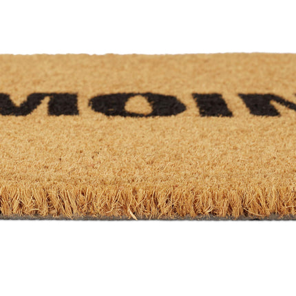 Door mat in coconut "Moin."