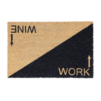 Door mat in coconut "Vin/ork
