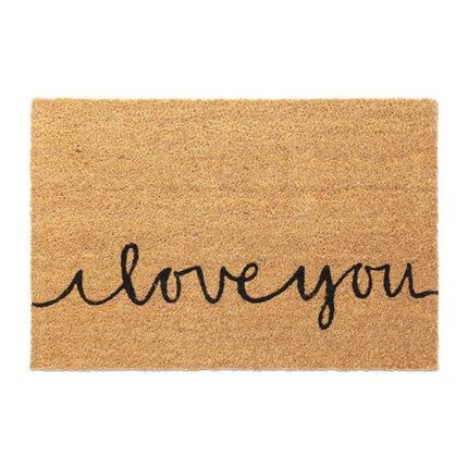 Doormat in coconut iloveyou