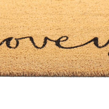 Doormat in coconut iloveyou