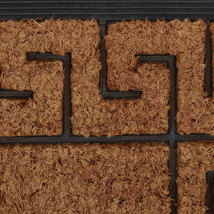 Door mat rubber & coconut pattern