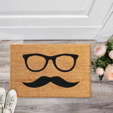 Door mat with coconut "Mustasch