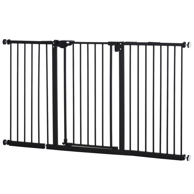 Pet Safety Gate - Metal & Plastic, No Drill, 136.3x76.2cm