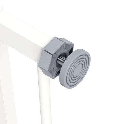 Dog Safety Gate, 74-80 cm, No-Drill, Metal & Plastic