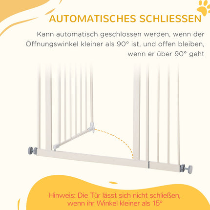Adjustable Pet Safety Gate, No Drill, Double Lock, 97.5-104.1 cm