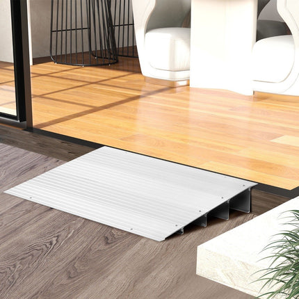Door sill ramp 10.5 cm high entry ramp with adjustable aluminum frame non-slip access ramp