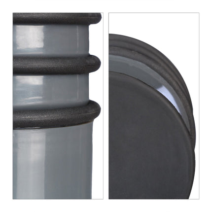 Door stop with rubber rings