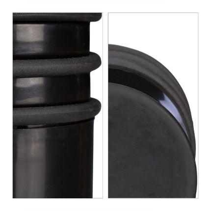 Door stop with rubber rings