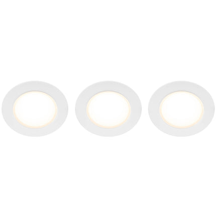Doris 230V Dimmable downlight spotlight 3000K 400lm IP65 3-pack White