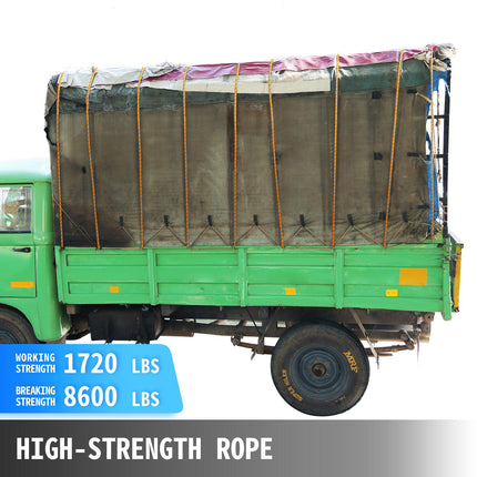 Double Braid Polyester Rope 9/16 In x 200 Ft, 8600 Lb
