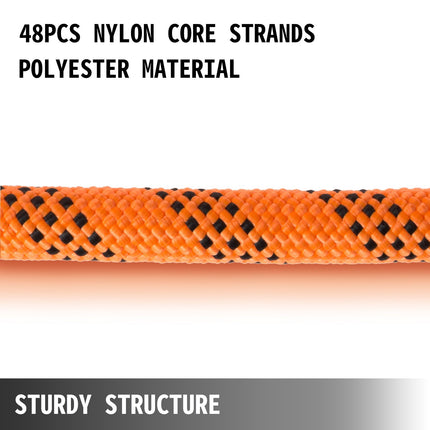 Double Braid Polyester Rope 9/16 In x 200 Ft, 8600 Lb