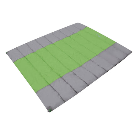 Double Sleeping Bag, Gray-Green, Lightweight, 2-Person