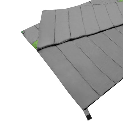 Double Sleeping Bag, Gray-Green, Lightweight, 2-Person