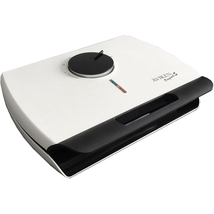 Double Waffle Maker with Sound, White