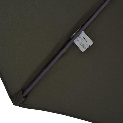 Double parasol garden umbrella, grey, oval, hand crank