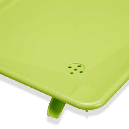 Drain basket green with plastic bowl