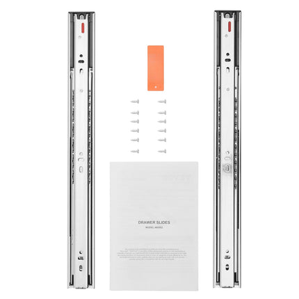 Drawer Slides, 18-Inch Side-Mount Full-Extension Soft-Close, 10 Pairs