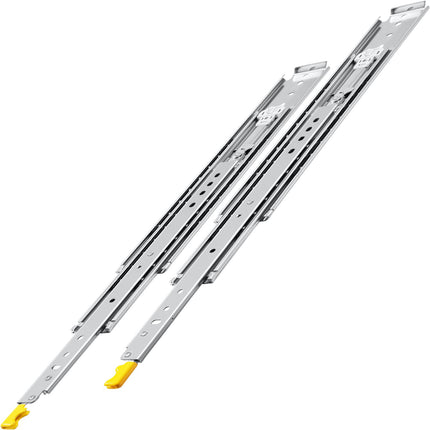 Drawer Slides With Lock, 38 in, 500 lb, Full Extension
