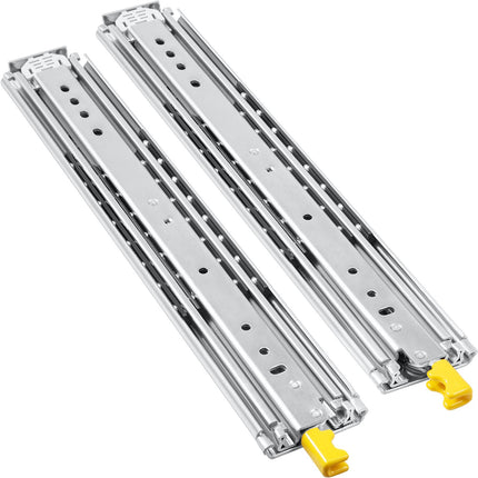 Drawer Slides with Lock, 20 in, 500 lb, Full Extension