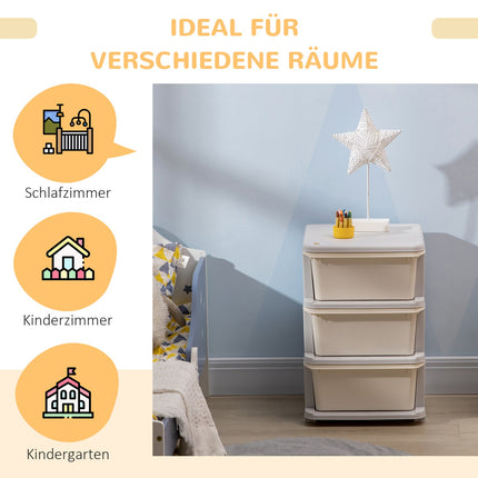 Chest of drawers for children - Toy arrangement, 3 levels