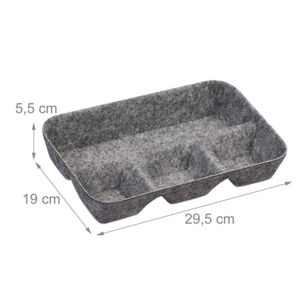 Drawer divider made of felt