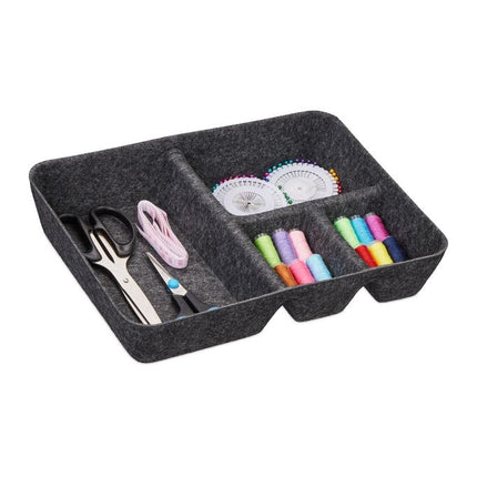 Drawer divider made of felt