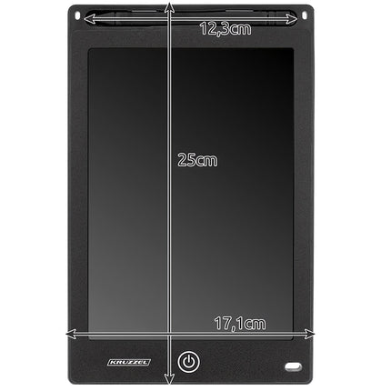 Drawing tablet 10" black XL KRUZZEL 22455